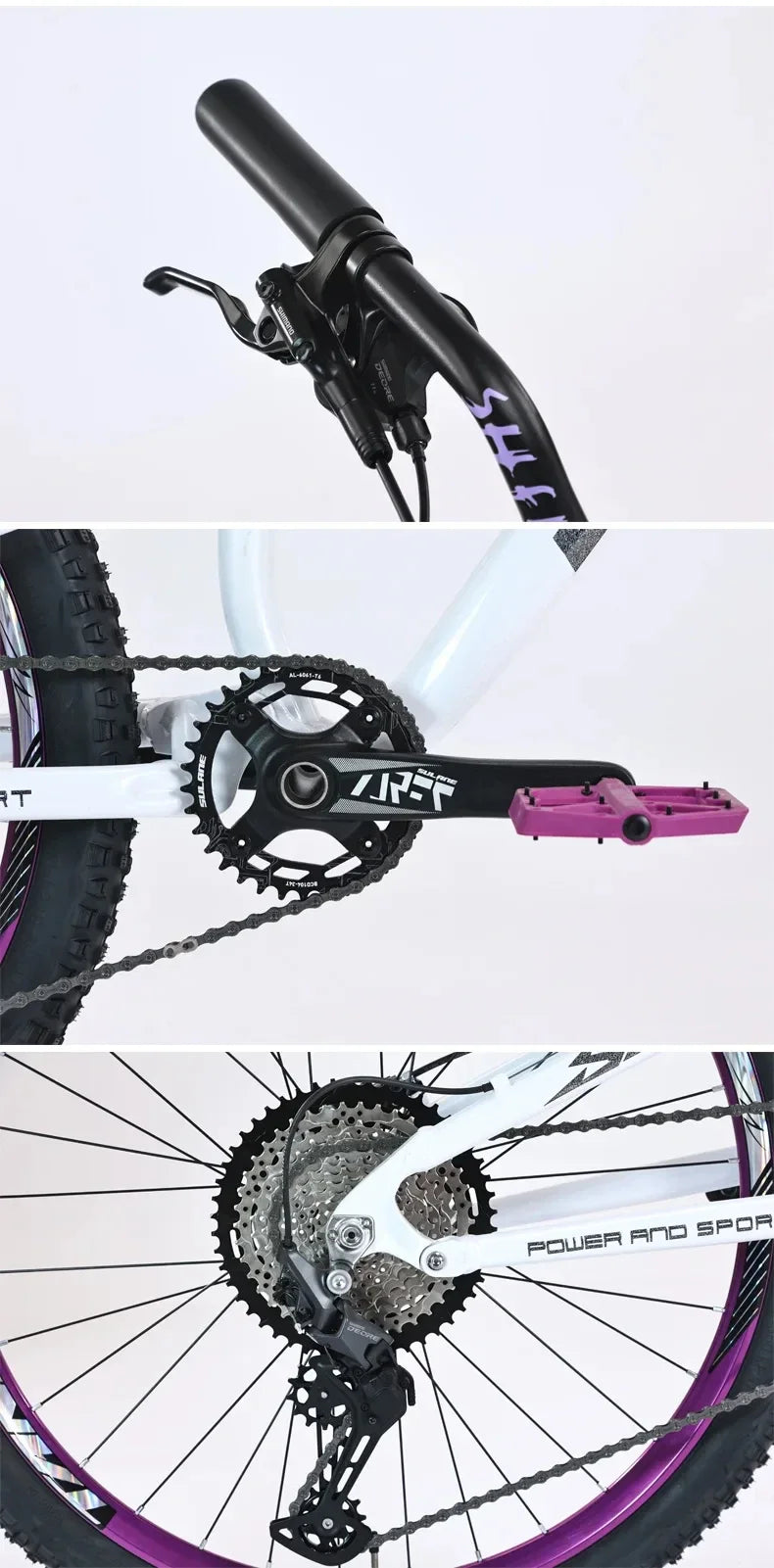 26 inch soft tail mountain bike  air pressure shock absorption outdoor bicycle 11-speed MTB oil brake downhill off-road racing