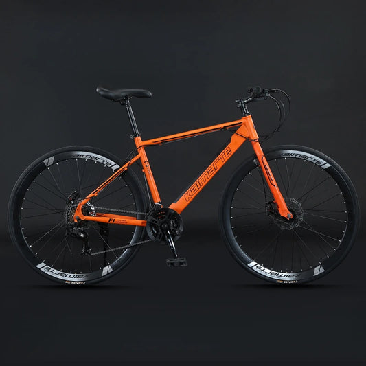 700C Straight Handlebar Bicycle Road Bike with Shifters and Disc Brakes for Adults, Men and Women, Lightweight and Casual Riding