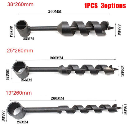 Bushcraft Hand Drill Outdoor Survival Tool Carbon Wood Drill Manual Hand Auger Wrench For Bushcraft Settlers Wood Punch Tool