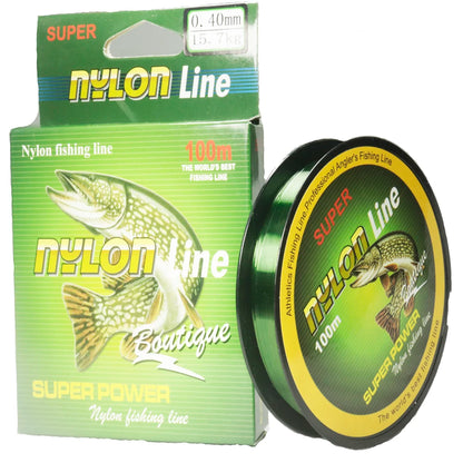 100M  Carp Green Nylon Fishing Line Super Strong Monofilament line Japanese Material Saltwater Carp Fishing leader line