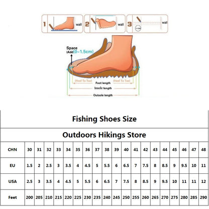 New Men's Non-slip Fishing Shoes Outdoor Sports Breathable Hunting Boots Mesh Quick-drying Upstream Shoes Cycling Shoes Sneakers