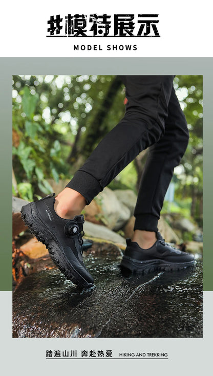 Waterproof Hiking Shoes Men Outdoor Trailing Trekking Shoes Ultra-light Sneakers Tactical Boots Non-slip Wading Boots Size 40-47