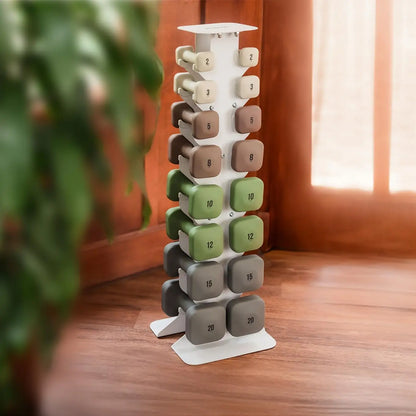 2LB Dumbbells, Anti-Slip, Anti-Roll, Thick Handles, Free Weights, Square Dumbbells for Secure Workouts at Home, Weightlifti