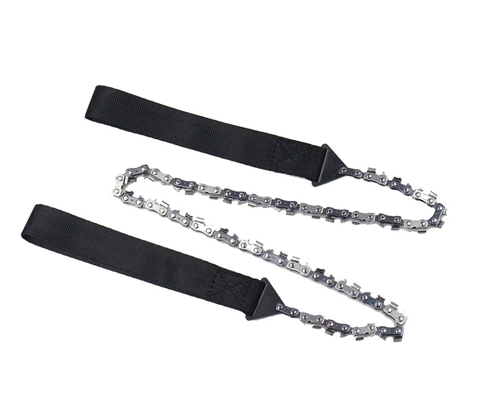 11/33 Tooth Portable Survival Chain Saw Chainsaws Emergency Camping Hiking Tool Pocket Hand Tool Pouch Outdoor Pocket Chain Saw
