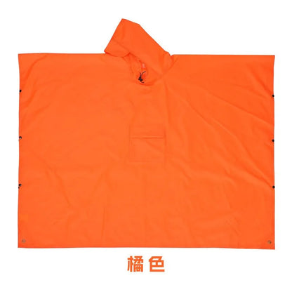2025 Best-selling cross border three-in-one cloak raincoat adult outdoor hiking polyester multifunctional rain poncho