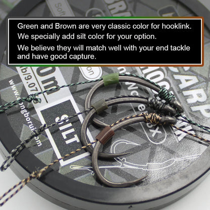  Carp Fishing Line Soft Hooklink Braid Hook Link Uncoated Braided Line For Hair Rig Carp Coarse Method Feeder Fishing Accessori