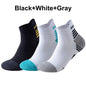 3 Pairs Marathon Running Socks Man Women Professional Sport Ankle Sock Fitness Thickened Cushioned Tube Low Cut Boat Short Socks