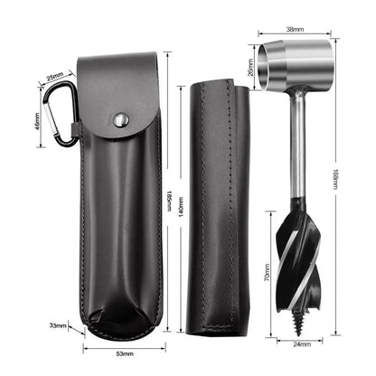 Multipurpose Wrench Auger Drill Bits Manual Hole Maker Protective Sleeve Wood Drill Core Punch Cr-V Hand Drill Tool Set Camping