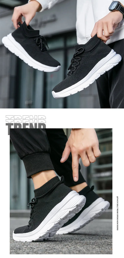 High Quality Men's Sneakers Mesh Casual Shoes Autumn 2024 New Breathable Men Shoes Tennis Male Flat Shoe Zapatillas Hombre