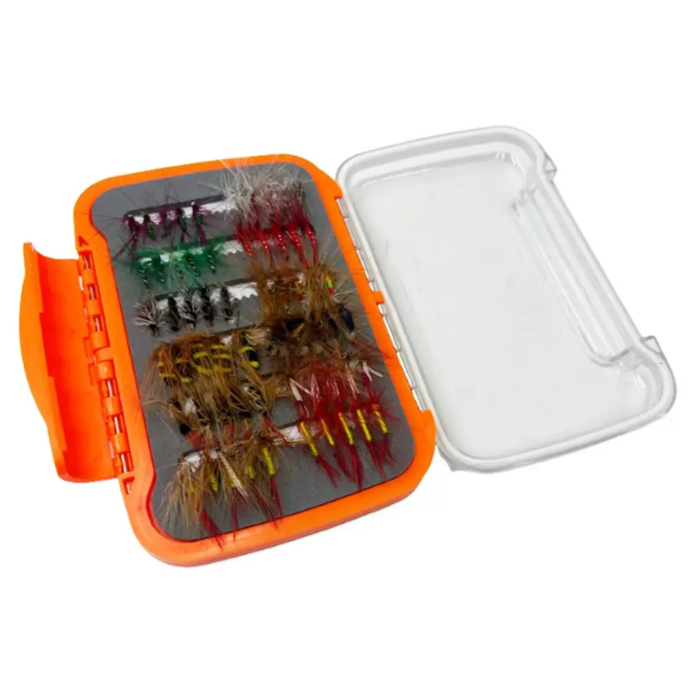 120pcs Fly Fishing hook Lures Kit Flies Dry Wet Nymph Streamers Fly Assortment With Fly Box Fly Fishing Assortment For fishing