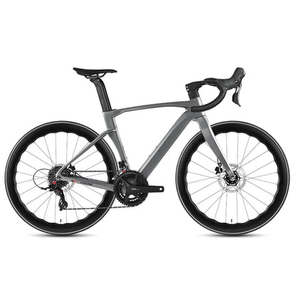 TWITTER CYCLONE Carbon Wheel Road Bike 2X12S SENSAH Derailleur Adult Men's Carbon Hydr Disc Bicycle With Inner-Cables Routing