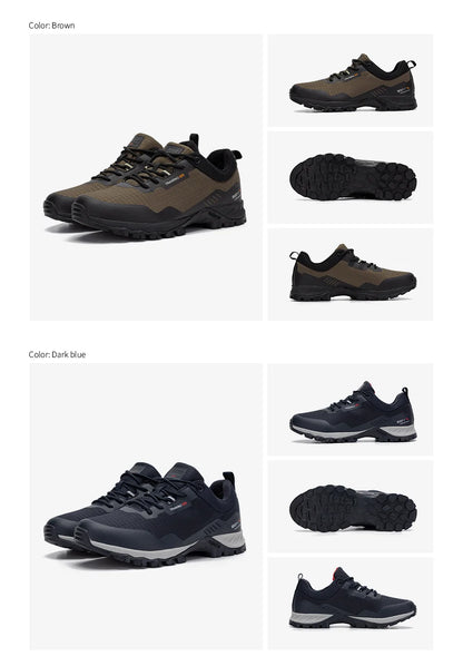 Baasploa Men's Anti-Skid and Wear-Resistant Hiking Travel Shoes Fashion Waterproof Outdoor Sneaker Comfortable Male Sport Shoes