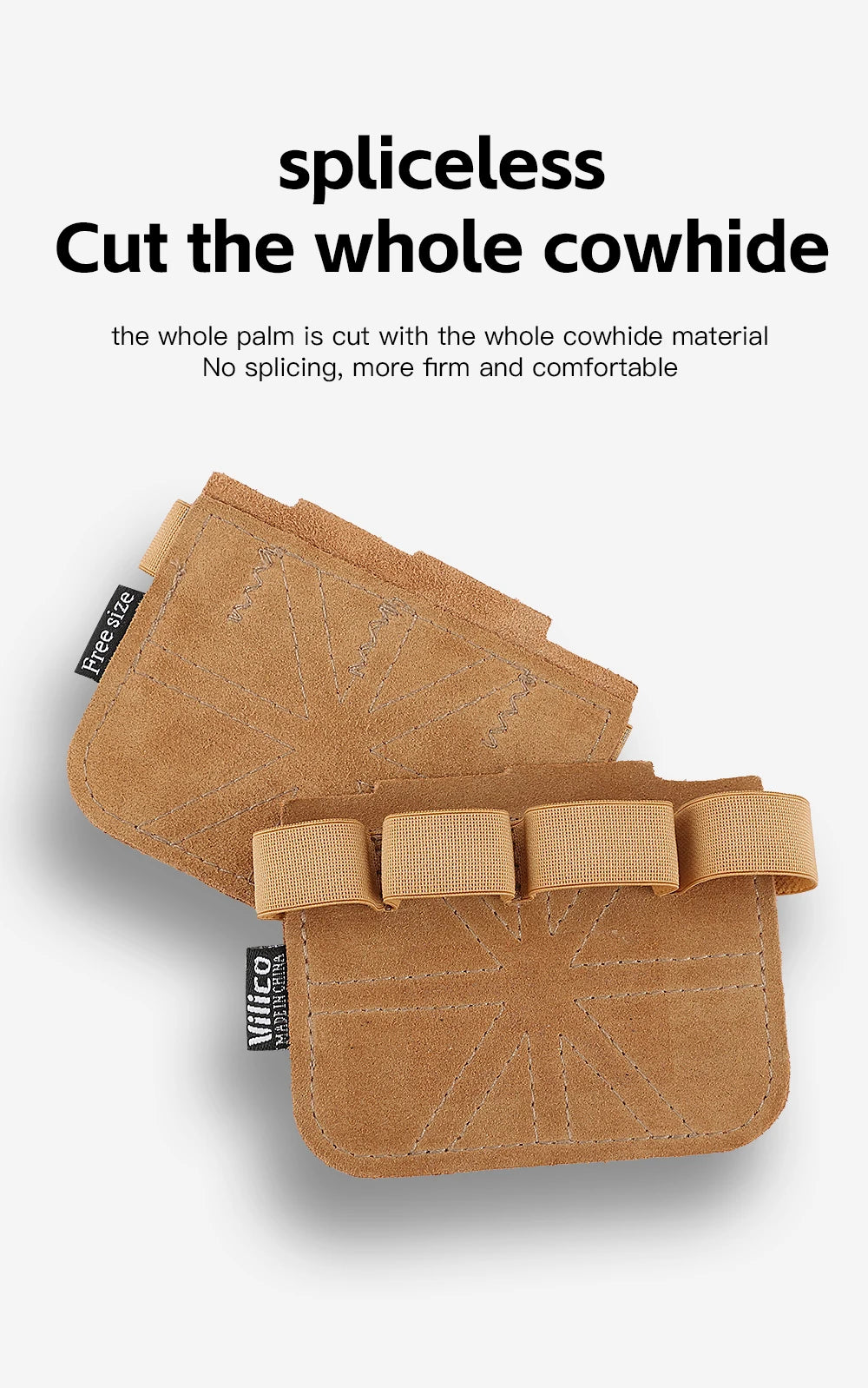 Cowhide weightlifting training gloves with palm protection for men's and women's fitness, gymnastics, grip strength, pull ups, a