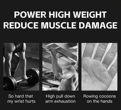 Cowhide weightlifting training gloves with palm protection for men's and women's fitness, gymnastics, grip strength, pull ups, a