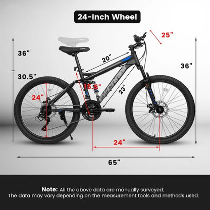 High End Aluminum Alloy 21 Speed Mountain Bicycle Bici Mtb 24 Inch 26" Mountain Bike for Adults