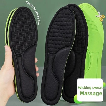 12/2pcs Soft Memory Foam Orthopedic Insoles Deodorizing Insole for Shoes Sports Absorbs Sweat Antibacterial Shoe Accessories