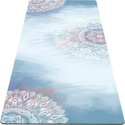 Ultimate Workout Mat - Beautiful Extra Thick TPE Yoga Mat with Non Slip Surface and Carrying Bag - 6MM Thick, 72"x24" Size - Ide