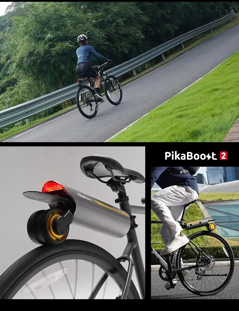 PikaBoost2 Electric Bike Assist Kit for Mountain Bike – E-Bike Booster Conversion Kit, Cycling Accessories for Sports Entertai