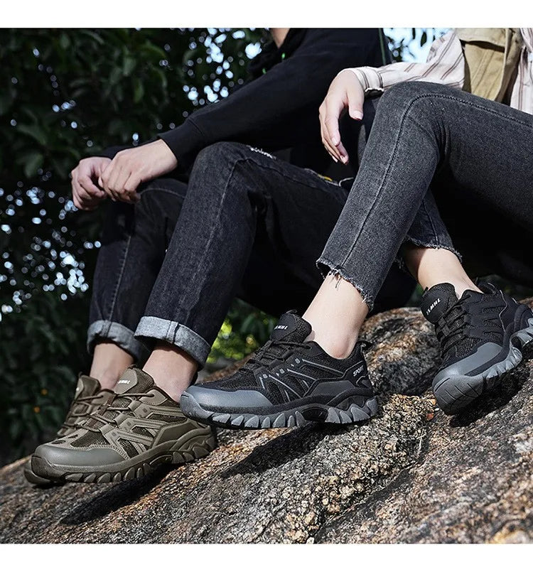 Women Men Hiking Shoes Outdoor Trekking Sports Climbing Camping Boots Non-slip Waterproof Walking Jogging Trainers Sneakers
