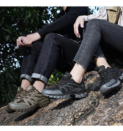 Women Men Hiking Shoes Outdoor Trekking Sports Climbing Camping Boots Non-slip Waterproof Walking Jogging Trainers Sneakers