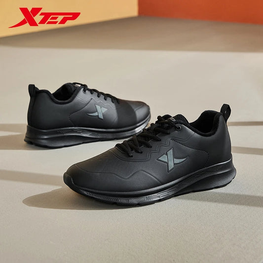 Xtep 9839 Two Cotton Version Men's Cotton Shoes 2024 Winter Synthetic Leather Soft Sole Lightweight Stable Sneakers 876419370045