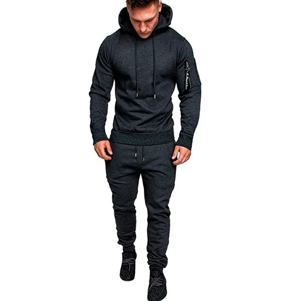 2023 new Men's Camouflage Tracksuit Sport Hoodies Pants Two Piece Set Outdoor Sports Suit Casual Jogging Suit Sweatshirts