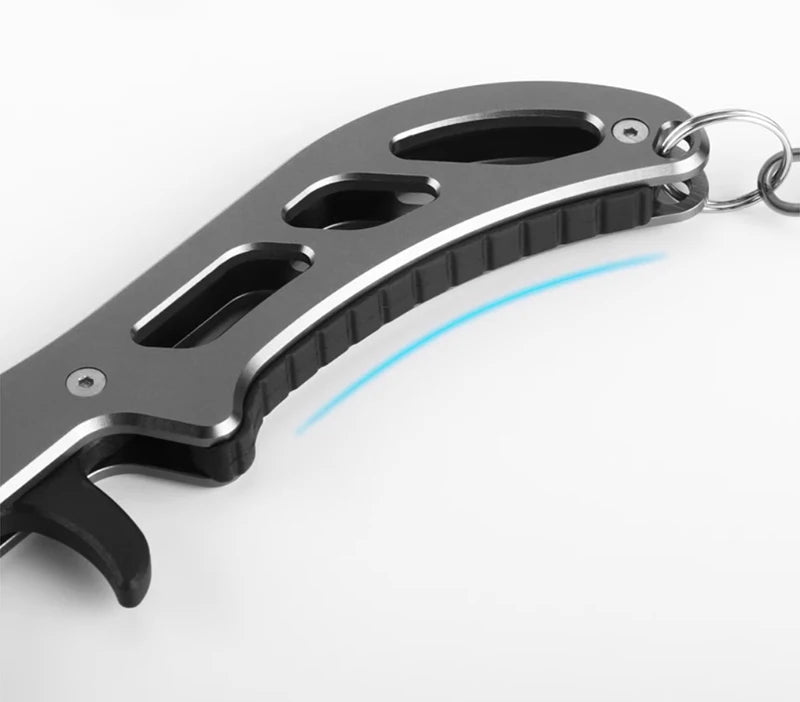 Shawto Aluminium Alloy Fishing Gripper Professional Fishing Lip Grabber Tool Fish Scissors Clip Fish Control Tackle Pliers Gear