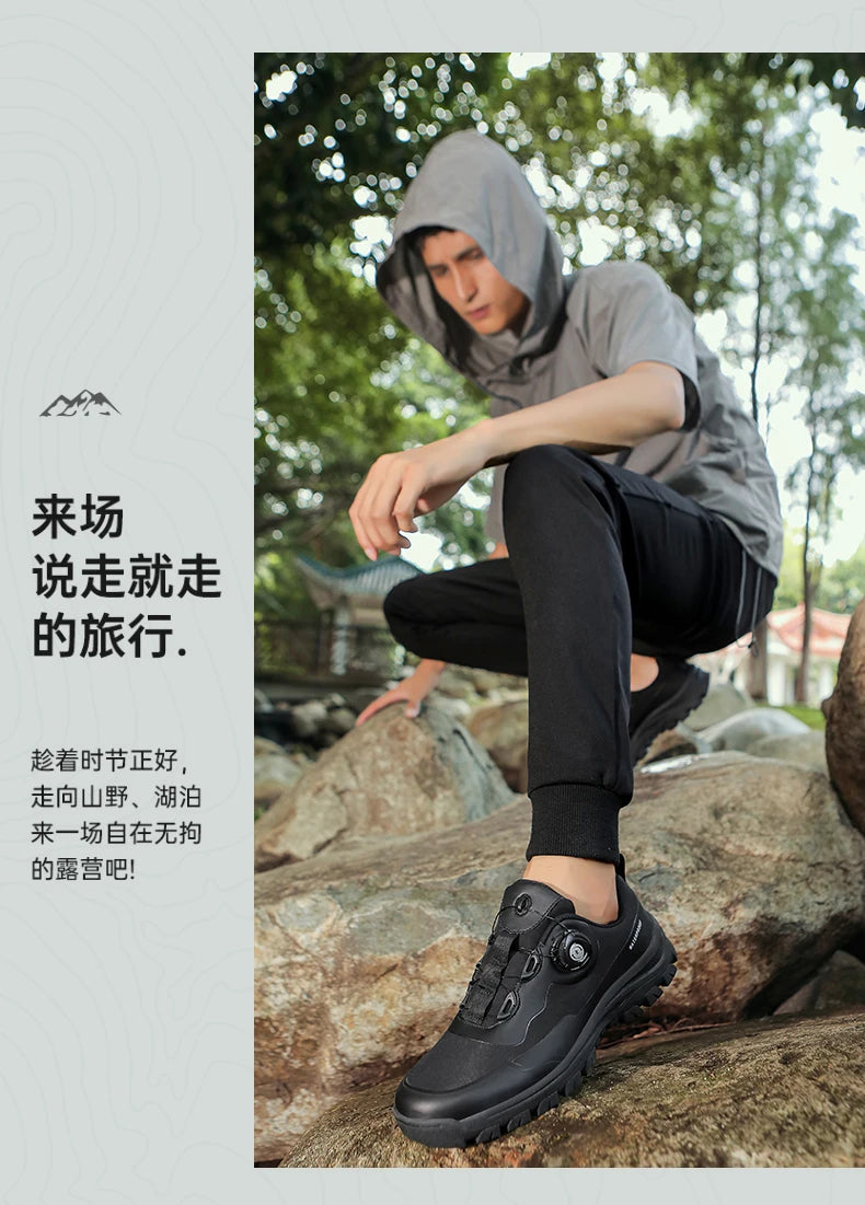 Waterproof Hiking Shoes Men Outdoor Trailing Trekking Shoes Ultra-light Sneakers Tactical Boots Non-slip Wading Boots Size 40-47