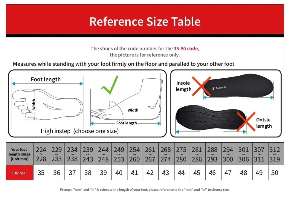 Baasploa New Men Anti-Skid Wear Resistant Hiking Shoes Fashion Waterproof Outdoor Travel Shoes Sneaker Comfortable Male Shoes