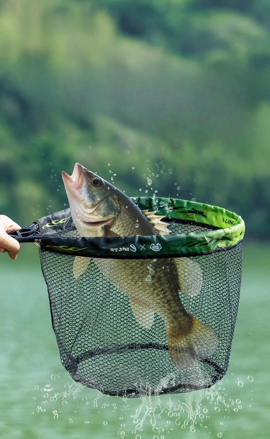 Portable Folding Lure Fishing Net Fishing Net Micro-object Stream Pocket Hand-drawn Net Easy To Fold and Store