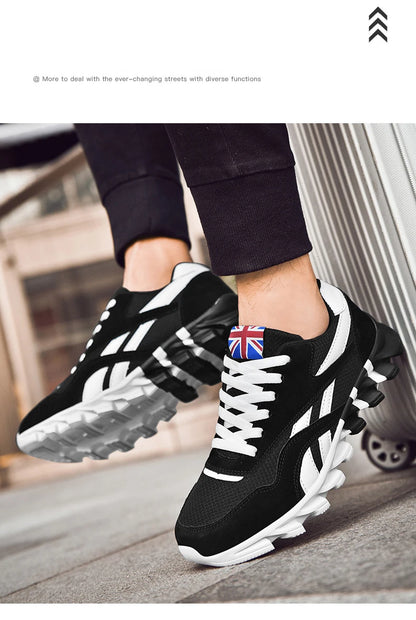 Men's Casual Sports Shoes Cushioning Women's Breathable Lightweight Sneakers for City Commute & Fitness Training Large Size