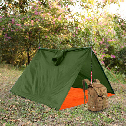 YANBIGUO 3-In- 1pc Multifunctional Lightweight Rain Poncho with Hood - Outdoor Camping Tent Mat, Hiking and Cycling Rain Cover