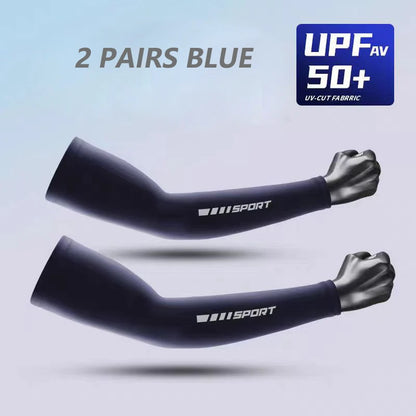 1/2/4 Pairs UV Sun Protection Arm Sleeves for Men Women, Compression Cooling Sun Sleeves - Sports - Workouts - Tattoo Cover