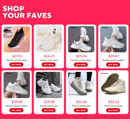 Baasploa Winter Women Sneakers Plush Warm Snow Boots Non-Slip Waterproof Shoes Women Outdoor Boots Walking Shoes