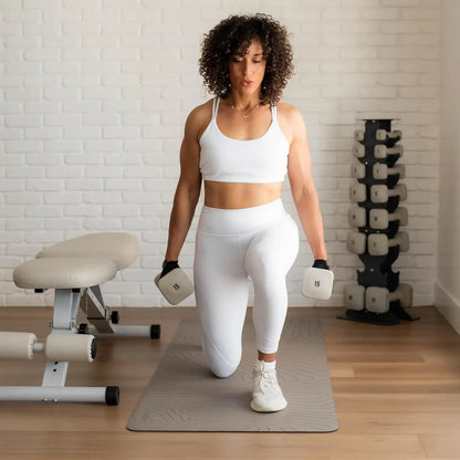 2LB Dumbbells, Anti-Slip, Anti-Roll, Thick Handles, Free Weights, Square Dumbbells for Secure Workouts at Home, Weightlifti