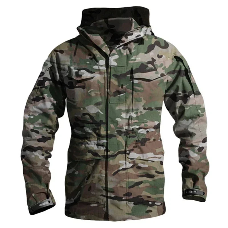 M65 UK Clothes Windproof Hunting Field Jackets Mens Winter/Autumn Waterproof Pilot Train Coat Hoodie Three Colors