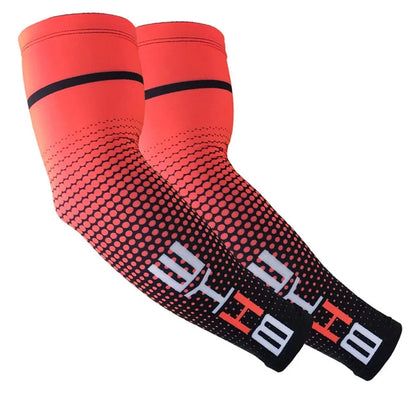 1 Pair Cool Men Cycling Running Bicycle UV Sun Protection Cuff Cover Protective Arm Sleeve Bike Sport Arm Warmers Sleeves