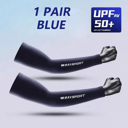 1/2/4 Pairs UV Sun Protection Arm Sleeves for Men Women, Compression Cooling Sun Sleeves - Sports - Workouts - Tattoo Cover