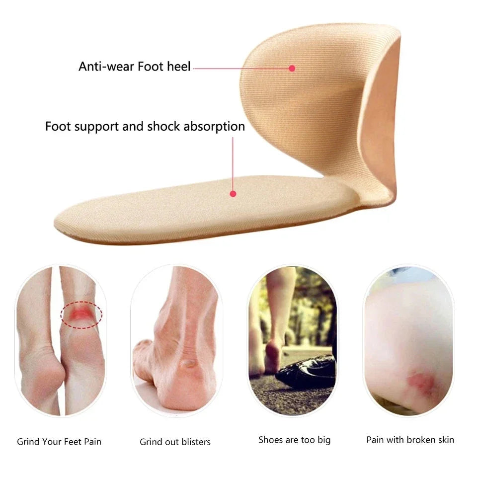 2/10pcs Adjustable Size Shoes Insoles Women High Heels Back Stickers Pain Relief Protector Cushion Antiwear Feet Care Paddings