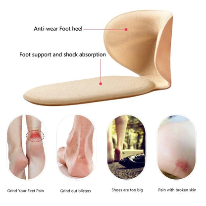 2/10pcs Adjustable Size Shoes Insoles Women High Heels Back Stickers Pain Relief Protector Cushion Antiwear Feet Care Paddings