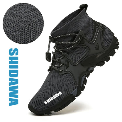 New Men's Non-slip Fishing Shoes Outdoor Sports Breathable Hunting Boots Mesh Quick-drying Upstream Shoes Cycling Shoes Sneakers