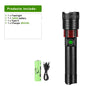 10000mAh High Power LED Flashlights Type-C Rechargeable LED Torch  5000M Ultra Powerful Flashlight Outdoor Tactical Lantern