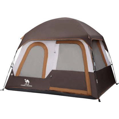 GOLDEN CAMEL 4-6 Person Camping Tents Hand-built Waterproof Portable Sunscreen Beach Backpacking Tent Thickened Camping Hiking