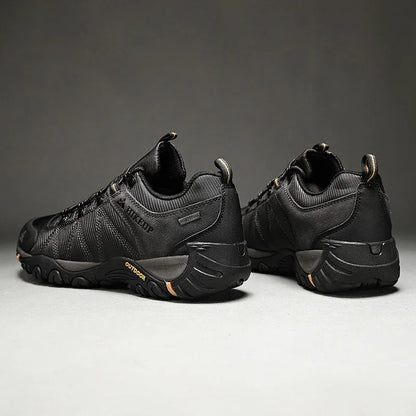 HIKEUP Non-slip Men Hiking Shoes Breathable Outdoor Wear Resistant Splashproof Climbing Men Sneaker Tourism Mountain Shoes