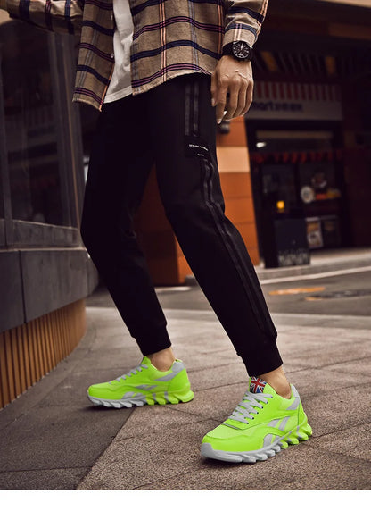 Men's Casual Sports Shoes Cushioning Women's Breathable Lightweight Sneakers for City Commute & Fitness Training Large Size