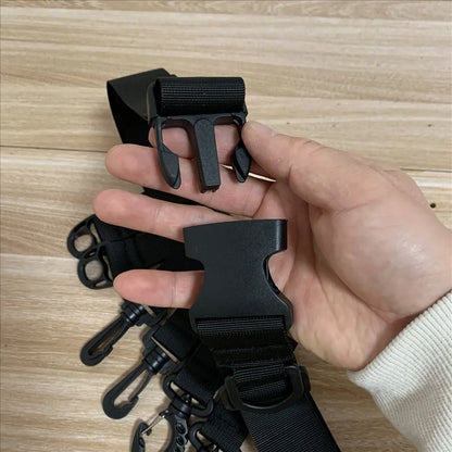 Shawto Multi-function Nylon Belt Rod Holder Portable Pole Inserter Fishing Rod Pesca Rack Quick Belt Holder Inserting Device