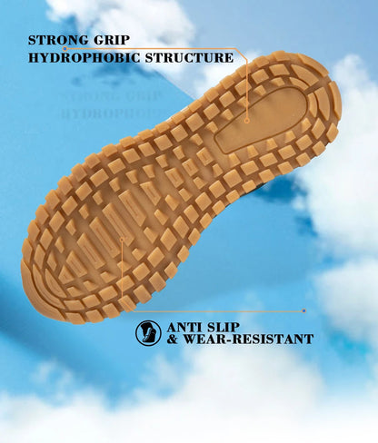 Baasploa Winter Women Sneakers Plush Warm Snow Boots Non-Slip Waterproof Shoes Women Outdoor Boots Walking Shoes