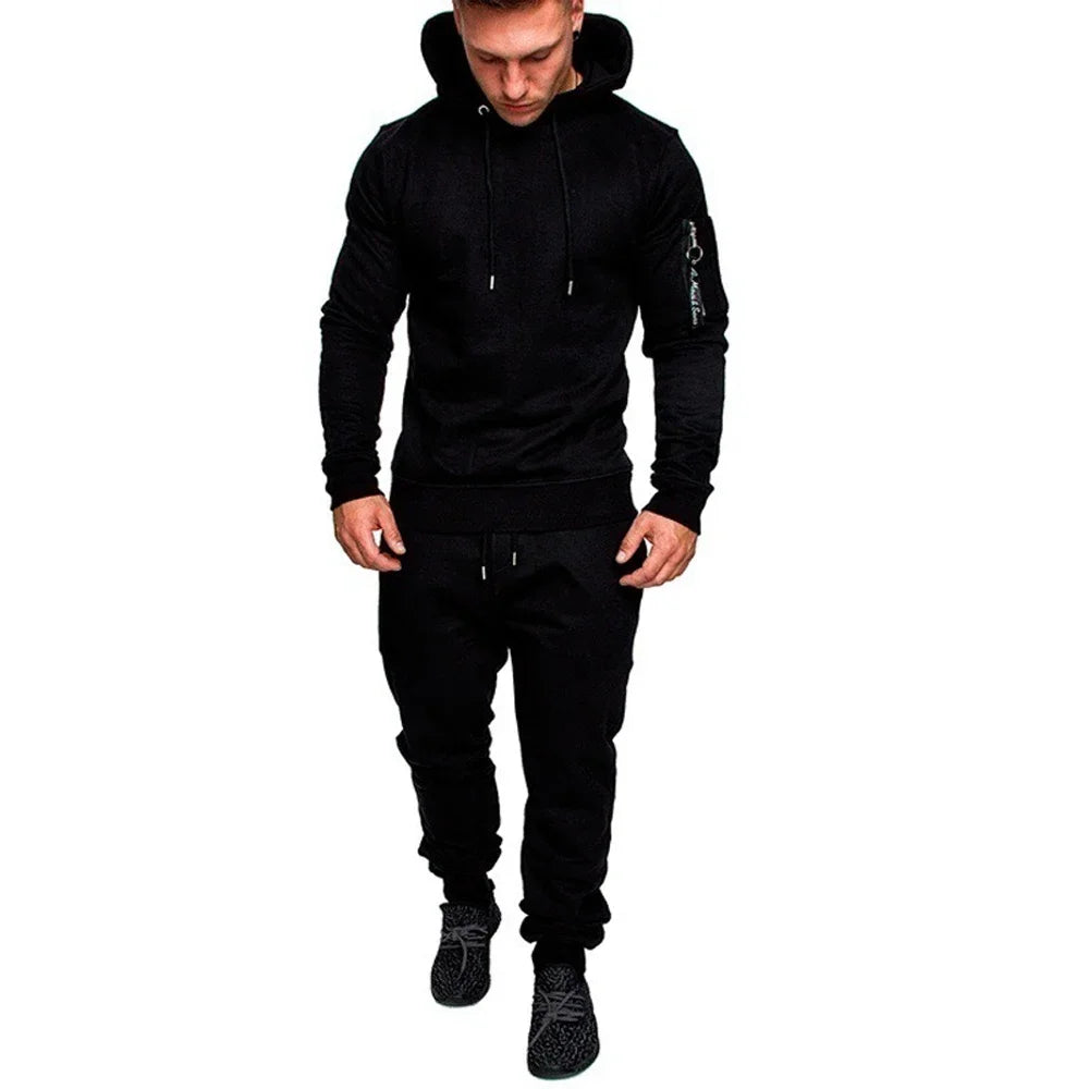 2023 new Men's Camouflage Tracksuit Sport Hoodies Pants Two Piece Set Outdoor Sports Suit Casual Jogging Suit Sweatshirts