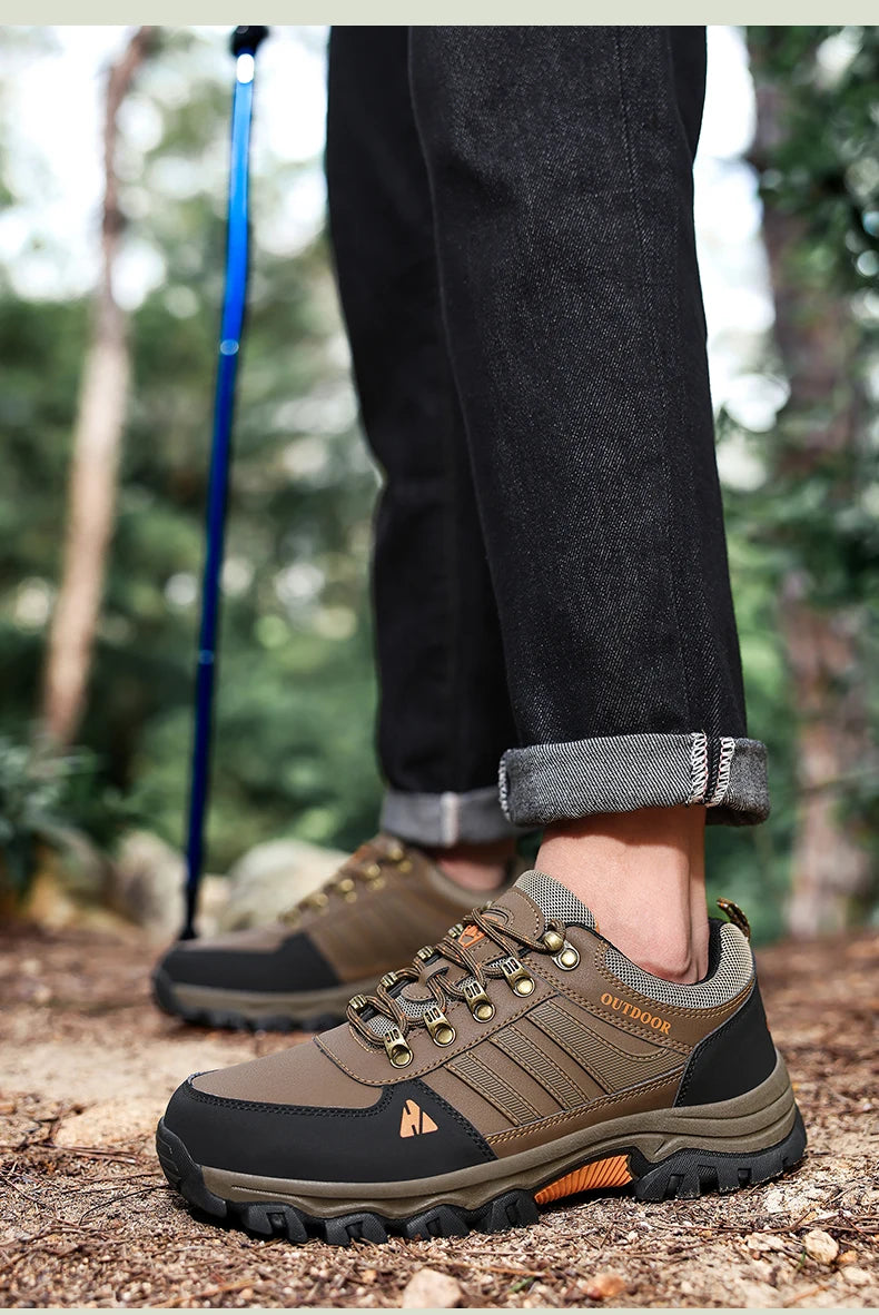 Best Seller Men's High-top Outdoor Climbing Shoes Men Sports Hiking Shoes Waterproof And Anti Slip Sports Shoes Breathable Boots