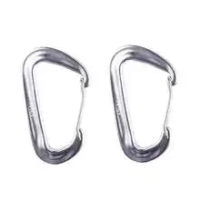 1/2Pcs Outdoor Multi-Function Climbing Hook Aluminum Alloy Camping Rock Climbing Safety D-Type Spring Hook Climbing Hook